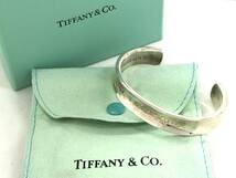 T03/124 TIFFANY&CO ティファニー 1837 アクセサリー ブレスレッド バングル 925 シルバー_画像1