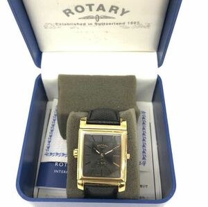 T03/067 ROTARY rotary smoseko Date attaching square Revell so both sides accessory clock wristwatch black / Gold 