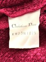 T03/140 Christian Dior クリスチャンディオール プルオーバー 長袖 ニット セーター トップス M ピンク系_画像8
