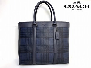 美品★送料無料★レアモデル コーチ メンズ COACH トート バッグ ビジネストート 肩掛け可能