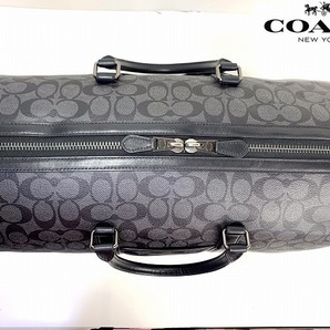 新品同様★送料無料★ コーチ メンズ COACH ベンチュラー シグネチャー ダッフルバッグ ショルダー ボストンバッグ C5305の画像5