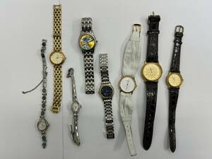 【KM80】時計　まとめ売り　いろいろ　腕時計　ジャンク品　8本　レディース　メンズ　ペア時計　