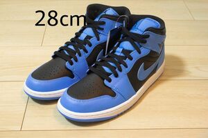 ナイキ エアジョーダン1ミッド ユニバーシティブルー ブラック AIR JORDAN1UNIVERSITY BLUE/BLACK