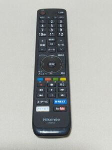 補白01　 除菌・清掃済　Hisense TV用　純正リモコン EN3P39　赤外線発光確認済