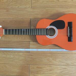 SEPIA CRUE ミニギターW50オレンジ色  弦高調整済み  ソフトケース付の画像2