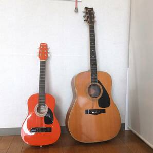 SEPIA CRUE ミニギターW50オレンジ色  弦高調整済み  ソフトケース付の画像3