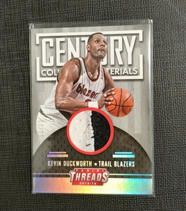 【超貴重！】10枚限定 NBA 2015-16 Panini Century Collection Materials Kevin Duckworth /10 Patch ジャージカード メモラビリア