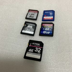 SDカード 8GB 16GB 32GB 5枚セット SDHC 中古品