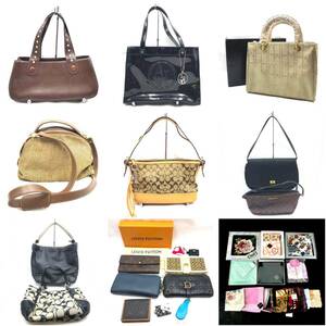 BBm001R 140 ブランドバッグ 財布 ハンカチ まとめ LOUIS VUITTON CELINE GUCCI Dior FENDI FURLA COACH ARMANI YSL FEILER renoma 