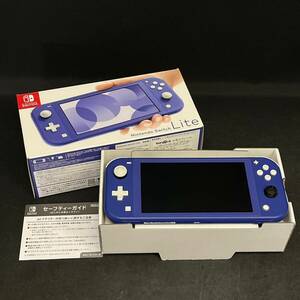 BCd141R 60 箱付き Nintendo Switch Lite HDH-001 ブルー ライト ゲーム機 本体 ジャンク 2021 KJJ70025205339