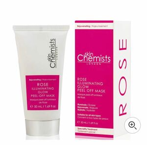 新品未開封　skinChemists ローズ イルミネーティング グロウ ピールオフ マスク 50mL