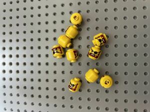 LEGO ミニフィグ用　頭パーツ10個未使用②