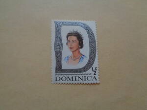 do Minica stamp 1969 year Elizabeth 2.1/2c
