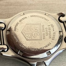 ◆稼働品◆人気◆ TAG HEUER タグホイヤー S99.013M/E セル プロフェッショナル SS ホワイト文字盤 クォーツ メンズ ボーイズ腕時計_画像4