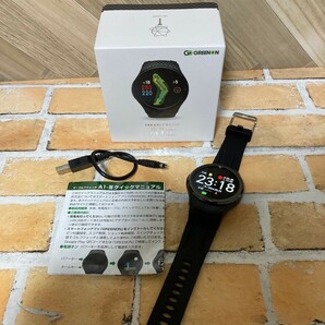 ◆稼働品◆美品◆ GREENON THE GOLF WATCH グリーンオン ザ・ゴルフウォッチ A1 III G019 GPSナビ 腕時計型の画像2