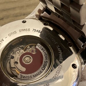◆稼働品◆良品◆ ORIS オリス 7546A トリプルカレンダー ムーンフェイズ 自動巻き メンズ腕時計 の画像5