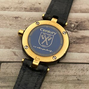 ◆稼働品◆良品◆ CENTURY センチュリー TIME GEM タイムジェム 1P 裏ブタ18K/750 QZ シェル文字盤 レディース腕時計の画像3