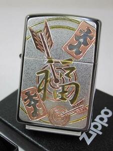 Zippo 電鋳板　福　ふく（彫金漢字　フク　祝賀）新品