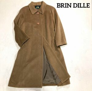 BRIN DILLE　カシミヤ100%　ロングコート　ステンカラー　キャメル　ブラウン　ベージュ　ブラウンコート　カシミア