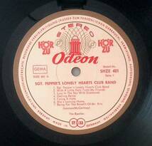 The Beatles SGT. Peppers Loleny Herats Club Band ドイツオリジナル盤 Odeon Horzu SHZE 401 LP レコード_画像5