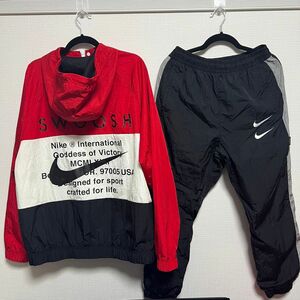 NIKE SWOOSH ナイロン ジャケット パンツ セットアップ