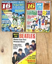 ◆ビンテージ雑誌3冊＜BEATLES・ビートルズ・16マガジン＞1963.64年＞発行★（ローリング、ビーチボーイズ他掲載）・LIFE・ライフ誌_画像1