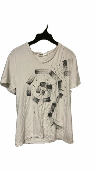カットソー Tシャツ 白 ホワイト 新品 XL 韓国製　ハイクオリティデザイン