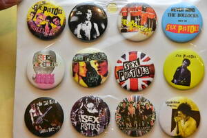 * can badge 12 piece set *SEX PISTOLS sex piste ruz*3.1.*②