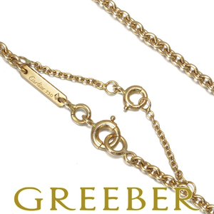  Cartier chain necklace forusa double stopper 42cm K18YG written guarantee BLJ