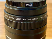 【中古動作品】CANON ZOOM LENS EF 75-300mm f/4-5.6 Ⅲ（望遠ズームレンズ）_画像7