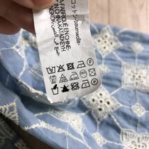 100円スタート○ ZARA ザラ　おしゃれデザイン　パンチングレース　刺繍　ブラウス_画像7