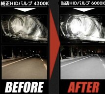 超大人気☆6000k 純正 交換 タイプ HID交換用バルブ 爆光 4000lm D4C/D4S/D4R 35W 6000K HID HIDバルブ 車検対応 HIDバーナー_画像2