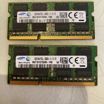 SAMSUNG DDR3L 1600 2Rx8 PC3L 12800S 8GBX2枚セット(16GB)⑩_画像1