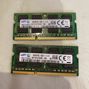 SAMSUNG DDR3L 1600 2Rx8 PC3L 12800S 8GBX2枚セット(16GB)