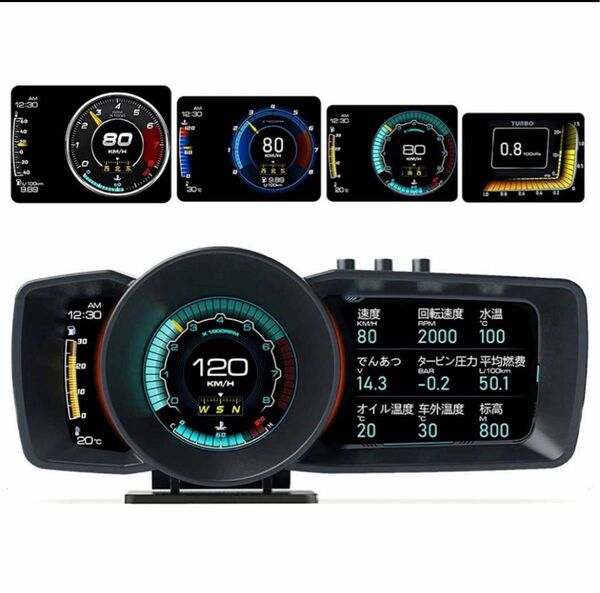 A600‐日本語版　OBD2/GPSモード　ヘッドアップディスプレイ スピードメーター タコメーター 故障診断 ECUデータ