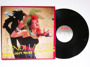 美品 12インチ レコード【1984年 日本盤 プロモ 見本盤】CYNDI LAUPER シンディ ローパー Girls Just Want To Have Fun ロングバージョン