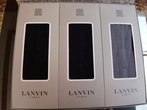 未使用 LANVIN ランバンビジネス　靴下 3点セット25cm ネコポス可