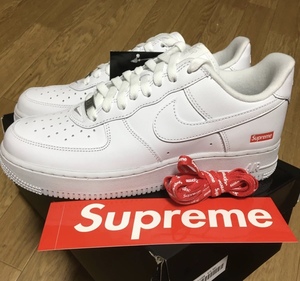 新品 未試着 26cm SUPREME NIKE AIR FORCE 1 LOW SP White シュプリーム ナイキ エア フォース 1 ホワイト 白 CU9225-100 AF1 即決 即発送