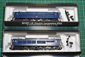 TOMIX　JR EF63形電気機関車（２次形・青色）セット（92125）中古品　Nゲージ