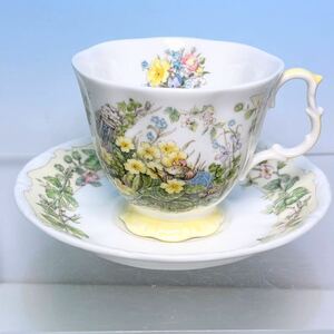 ☆ ロイヤルドルトン ブランブリーヘッジ SPRING カップ ソーサー 1983 Royal Doulton 