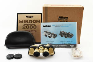 【美品】 NIKON ニコン 双眼鏡 2000年限定モデル MIKRON 2000 7×15 CF ゴールド ミクロン 【動作確認済み】 #5436