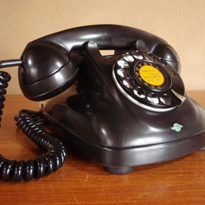 ★昭和の4号黒電話★整備済み 光回線可/モジュラー仕様 76年AP2赤フックの画像9