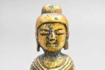 【英】A496 時代 銅鍍金統一新羅仏立像 仏教美術 中国 朝鮮 銅製 銅器 佛像 置物 骨董品 美術品 古美術 時代品 古玩_画像6