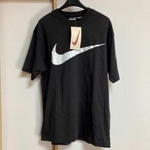 【未使用】90s NIKE ナイキ オールドTシャツ スウォッシュプリント ブラック Mサイズ ヴィンテージ デッドストック_画像1