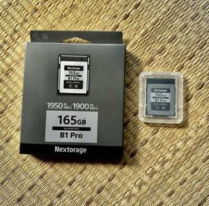 ほぼ未使用Nextorage ネクストレージ 国内メーカー 165GB CFexpress Type B VPG400 メモリーカード B1 PROシリーズ NX-B1PRO165G