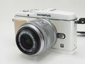 ★実用美品★ OLYMPUS オリンパス PEN E-P3 + M.ZUIKO 14-42mm F3.5-5.6 II R ★動作OK、バッテリー付き★＠3245