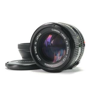 Canon New FD 50mm F1.4 キヤノン NFD 並品 24C ヱOA4e