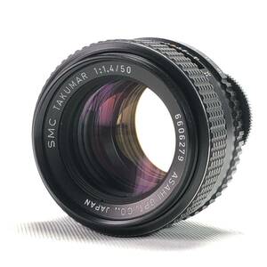 旭光学 SMC TAKUMAR 50mm F1.4 ペンタックス M42マウント 並品 24C ヱOA4b