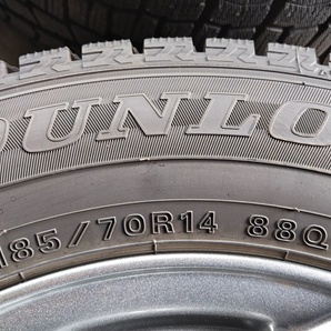 山口)【送料別途】SIBILLA NEXT C5 14インチ 5.5J+50 4H/100 ダンロップ WINTERMAXX 185/70R14 中古 4本 ▲C240319N01 MC19Cの画像7