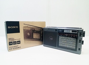 下松)【美品】SONY ソニー ICF-EX5MK2 AM FM ワイドFM ラジオNIKKEI ポータブルラジオ 乾電池 ◆N2403085 MC31A